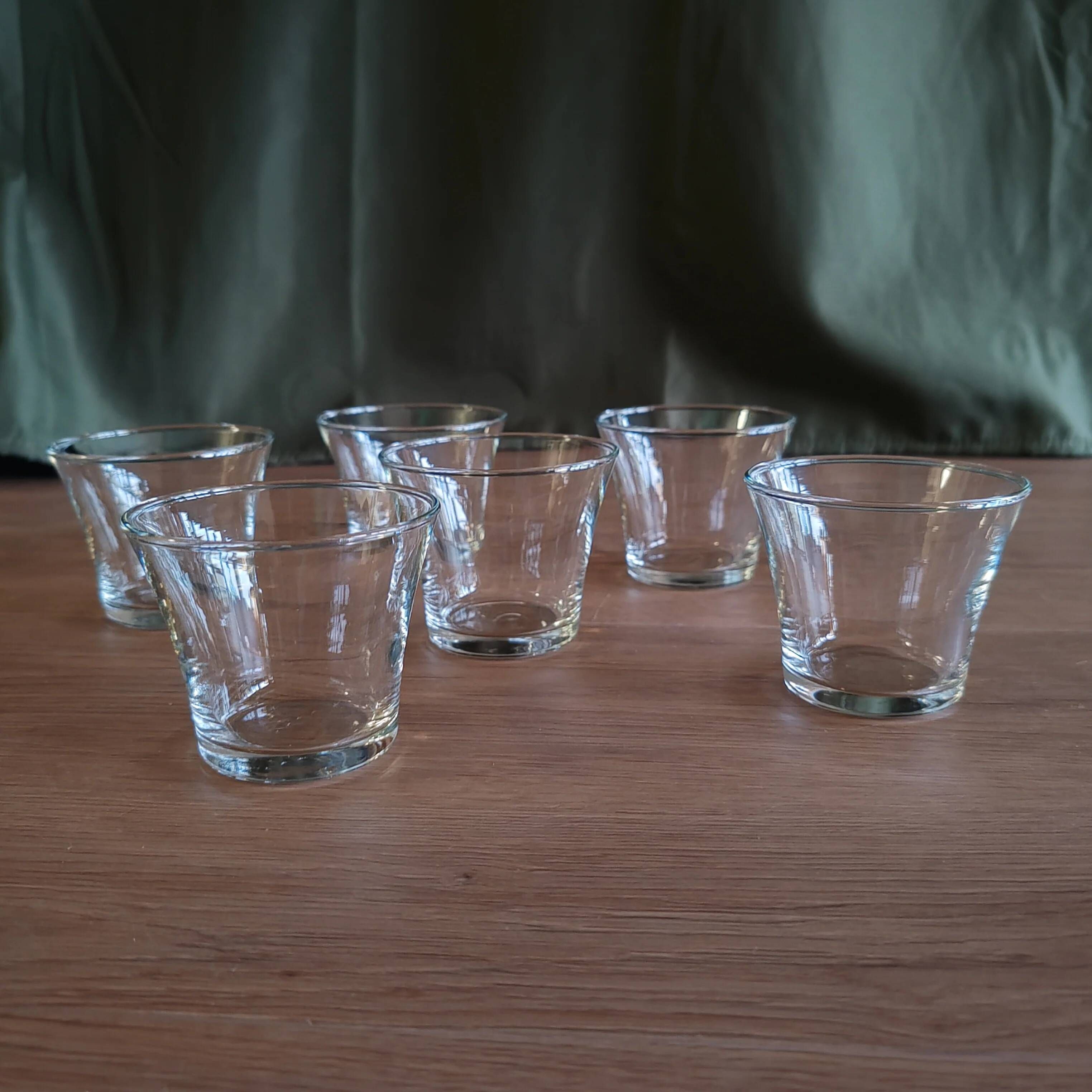 Lot de six verrines