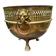 Brass lion jardinière Art Nouveau