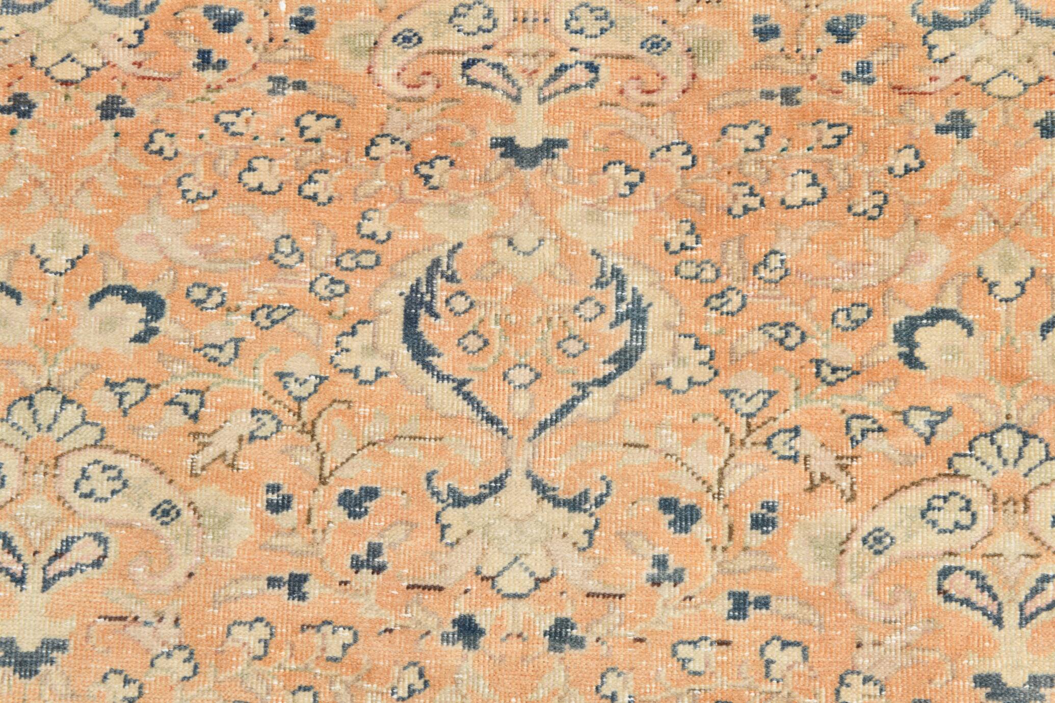 Grand Tapis Vintage Saumon et Beige, Motifs Classiques, 298x400 Cm