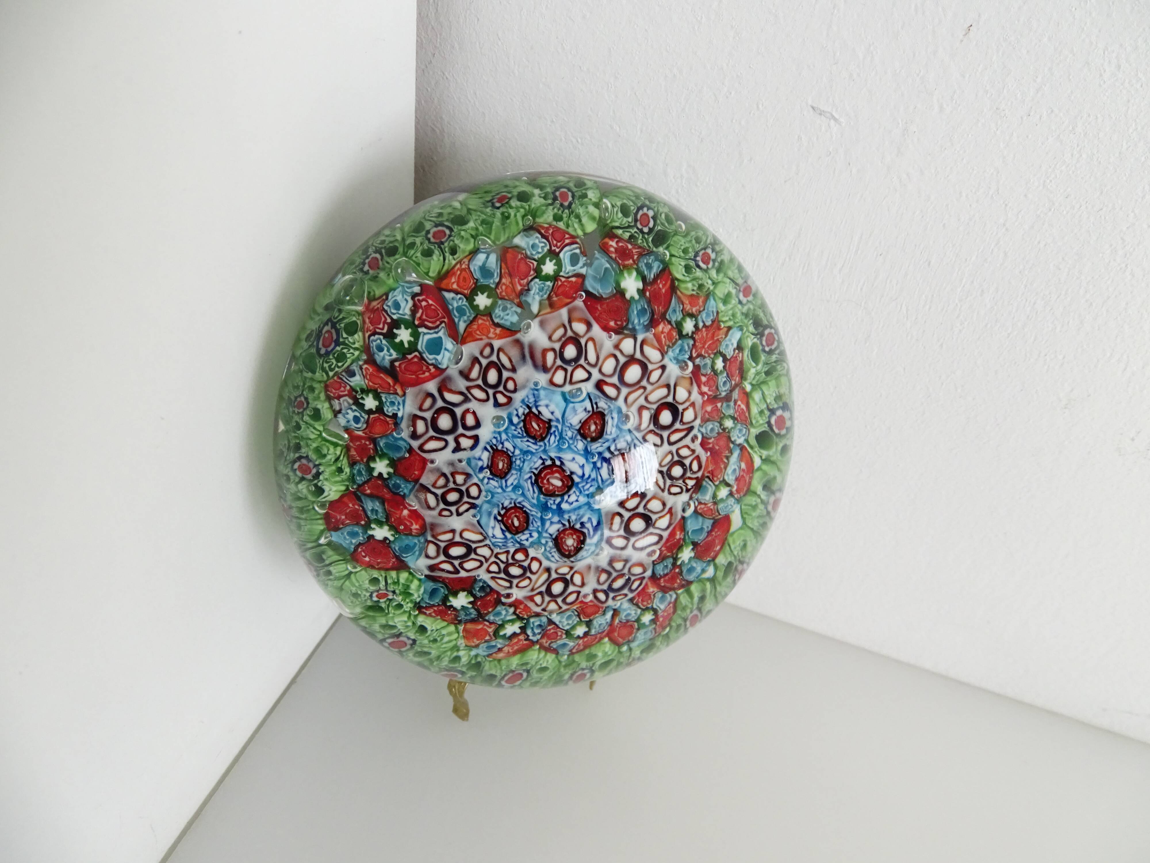 XXL Murano Millefiori hard carbon paper press