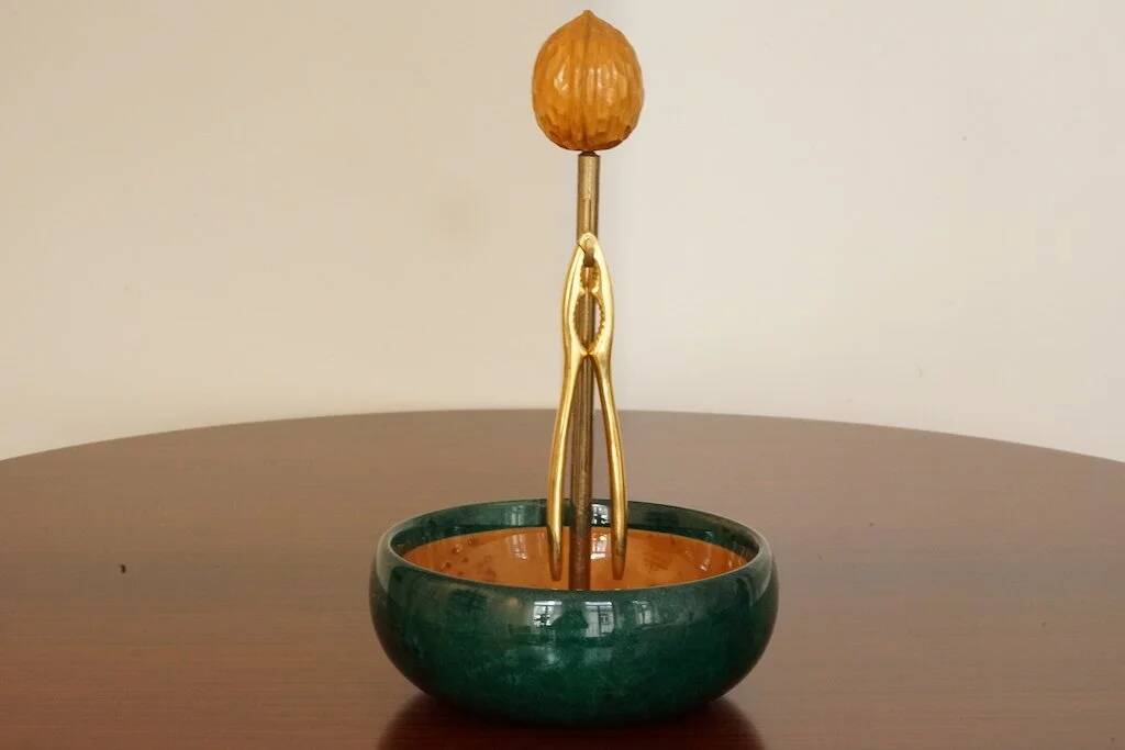 Bowl with nutcracker by Aldo Tura for Macabo