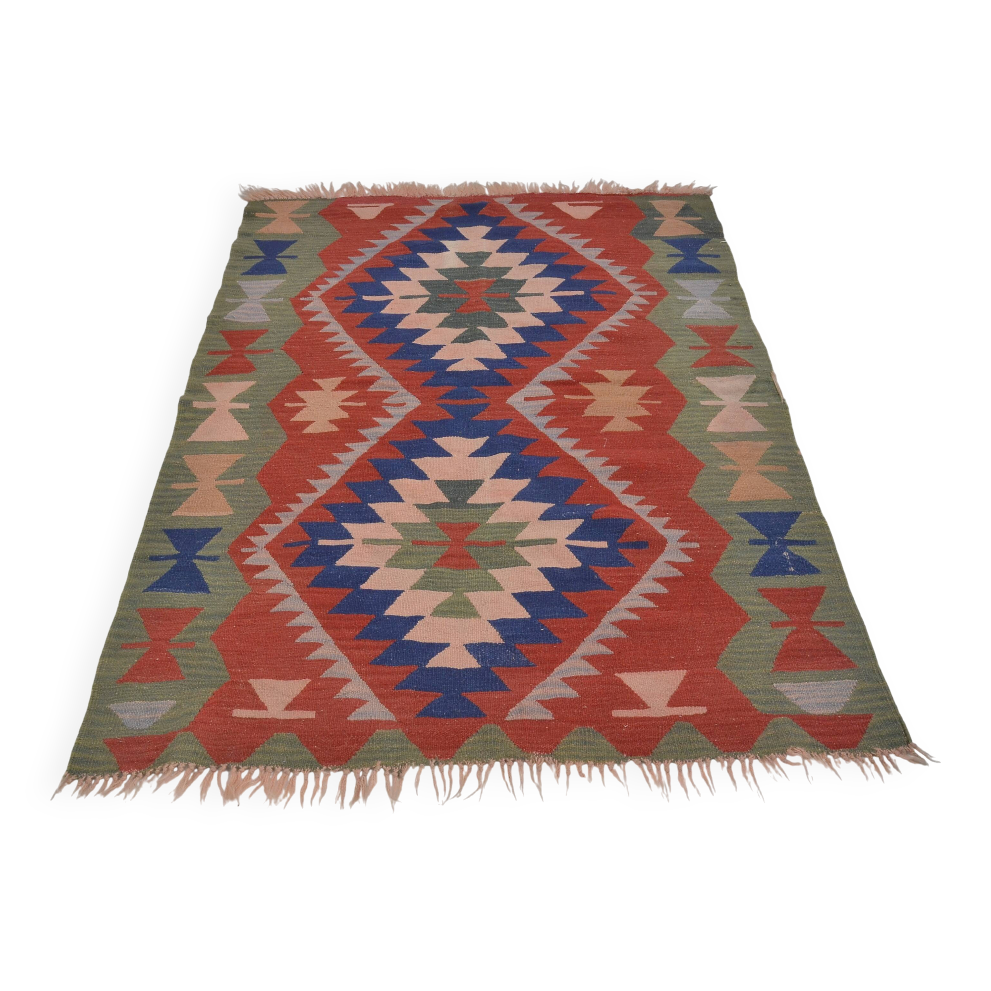 Small Vintage Multicolour Kilim Rug sku 1663