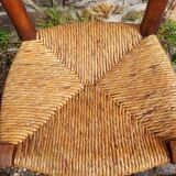 Set of 6 mulched wooden chairs