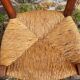 Ensemble de 6 chaises en bois paillées