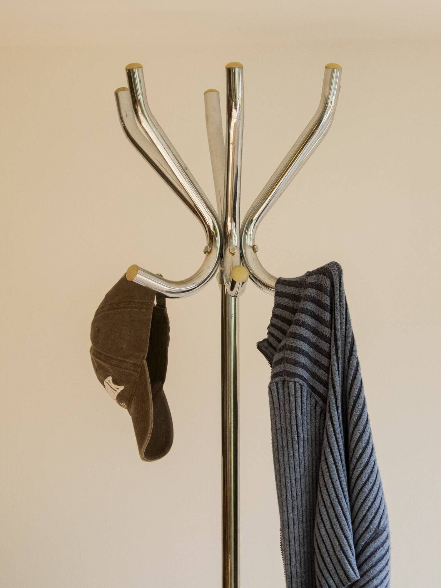 Vintage chrome coat rack