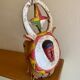 Polychrome carved wooden African mask