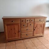Buffet bas en pin