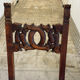 6 Alsatian chairs from the 19th century – carved wood – interlaced decoration