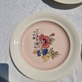 9 assiettes plates en porcelaine villeroy et boch modele 1584 25 cm