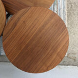 Coffee table 3 walnut trays