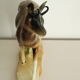 Large young chamois ceramic trinket
