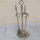 Bronze fireplace servant