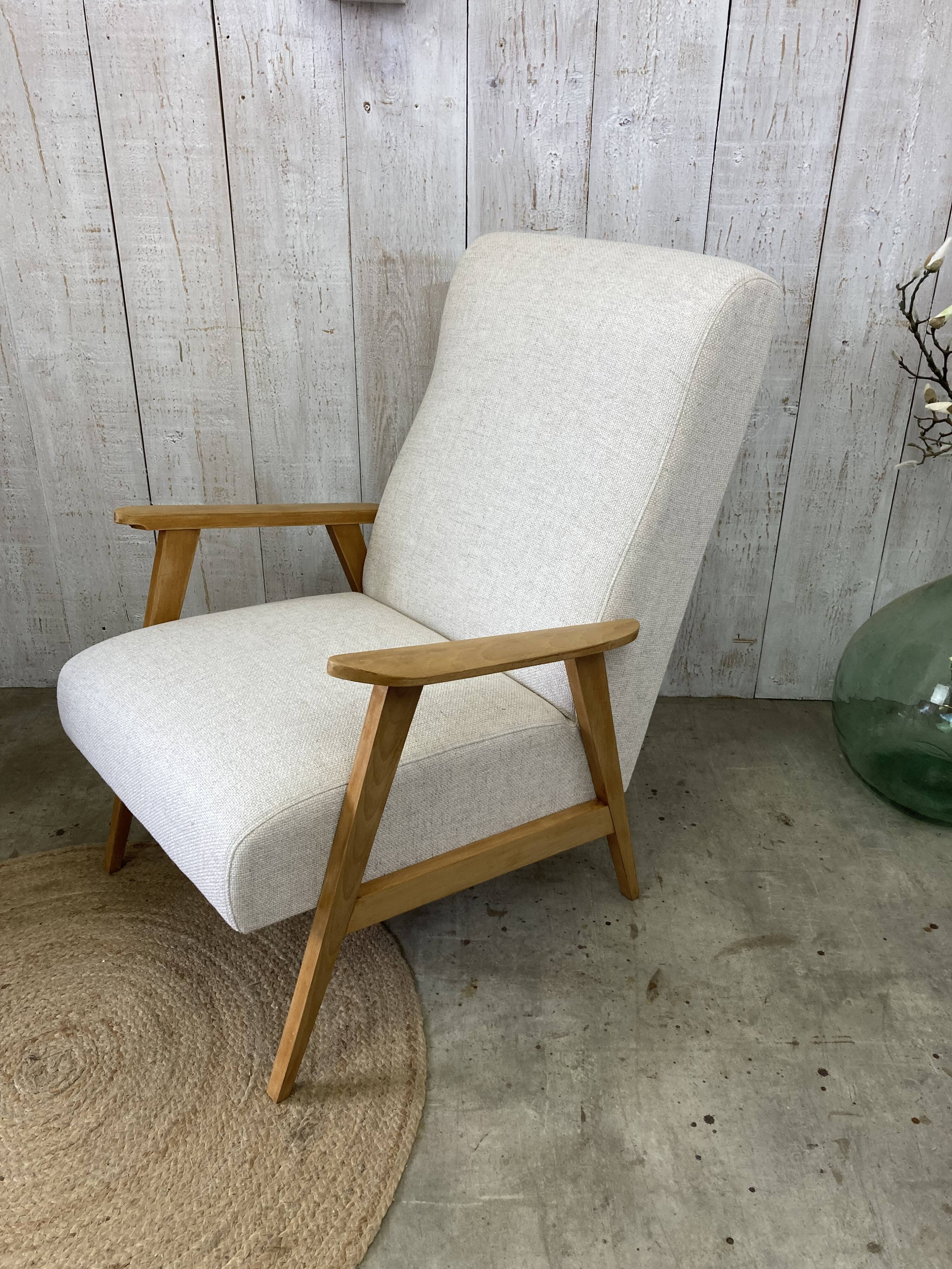 Restored vintage armchair