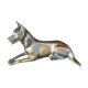 Bronze animalier chien loup