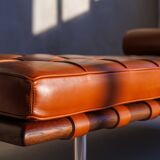 Barcelona day bed by Mies van der Rohe for Knoll - cognac leather