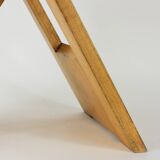 Folding wooden stool