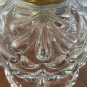 Suspension en verre moulé et métal doré vintage