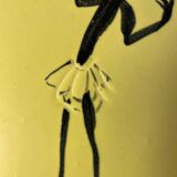 Vintage plate from the cerenne workshops, vallauris