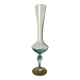 Vintage glass vase in blue tones