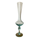 Vintage glass vase in blue tones