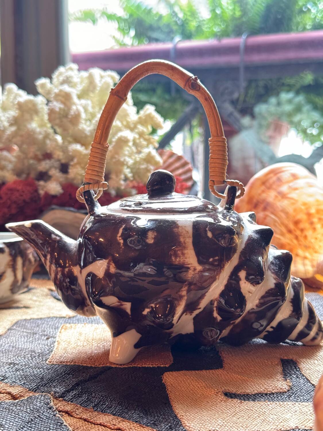 1960 (60's) tea or coffee service, shell shape, Vallauris