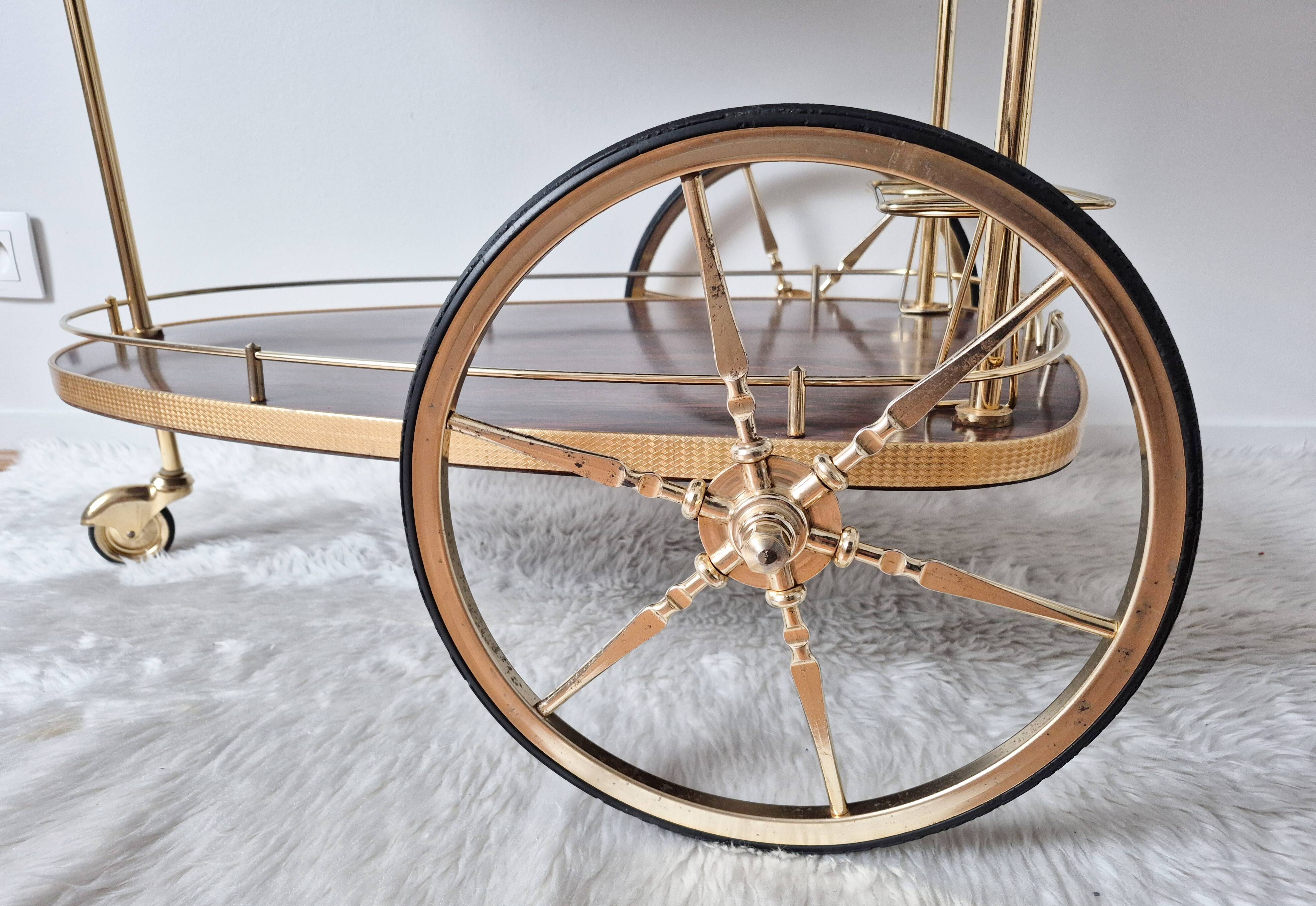Vintage rolling table, bar cart
