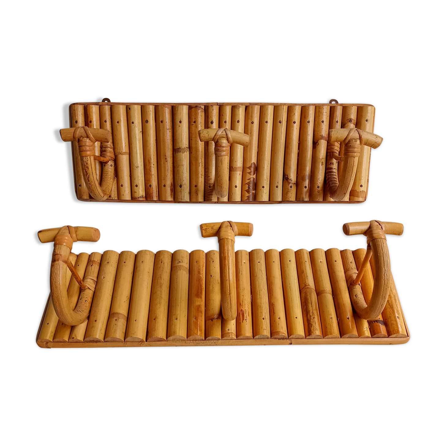 Wall bamboo doormanteaux (set of two)