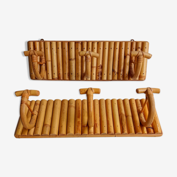 Wall bamboo doormanteaux (set of two)