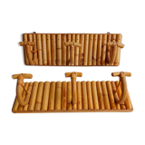 Wall bamboo doormanteaux (set of two)