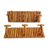 Wall bamboo doormanteaux (set of two)