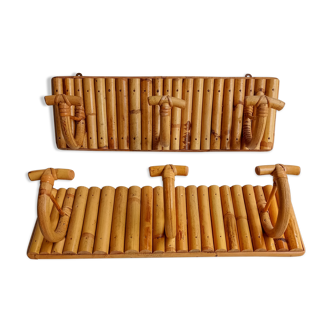 Wall bamboo doormanteaux (set of two)
