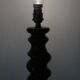 Vintage twisted turned wooden lamp base
