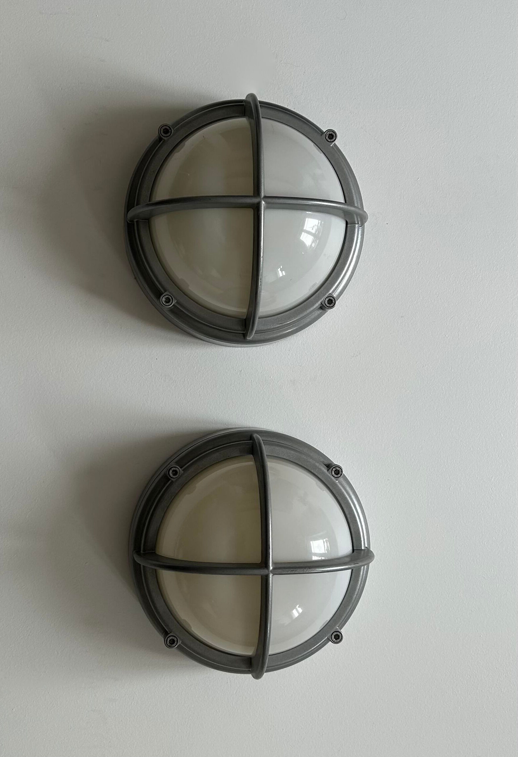 Pair of vintage SYOT, Louis Poulsen, aluminum