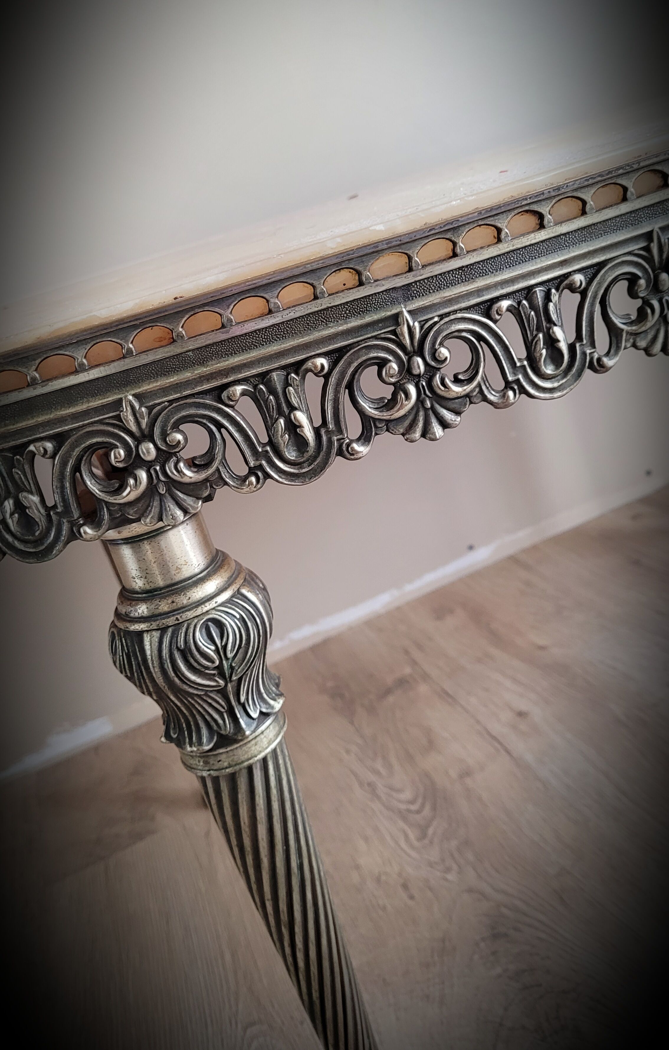 Onyx marble coffee table