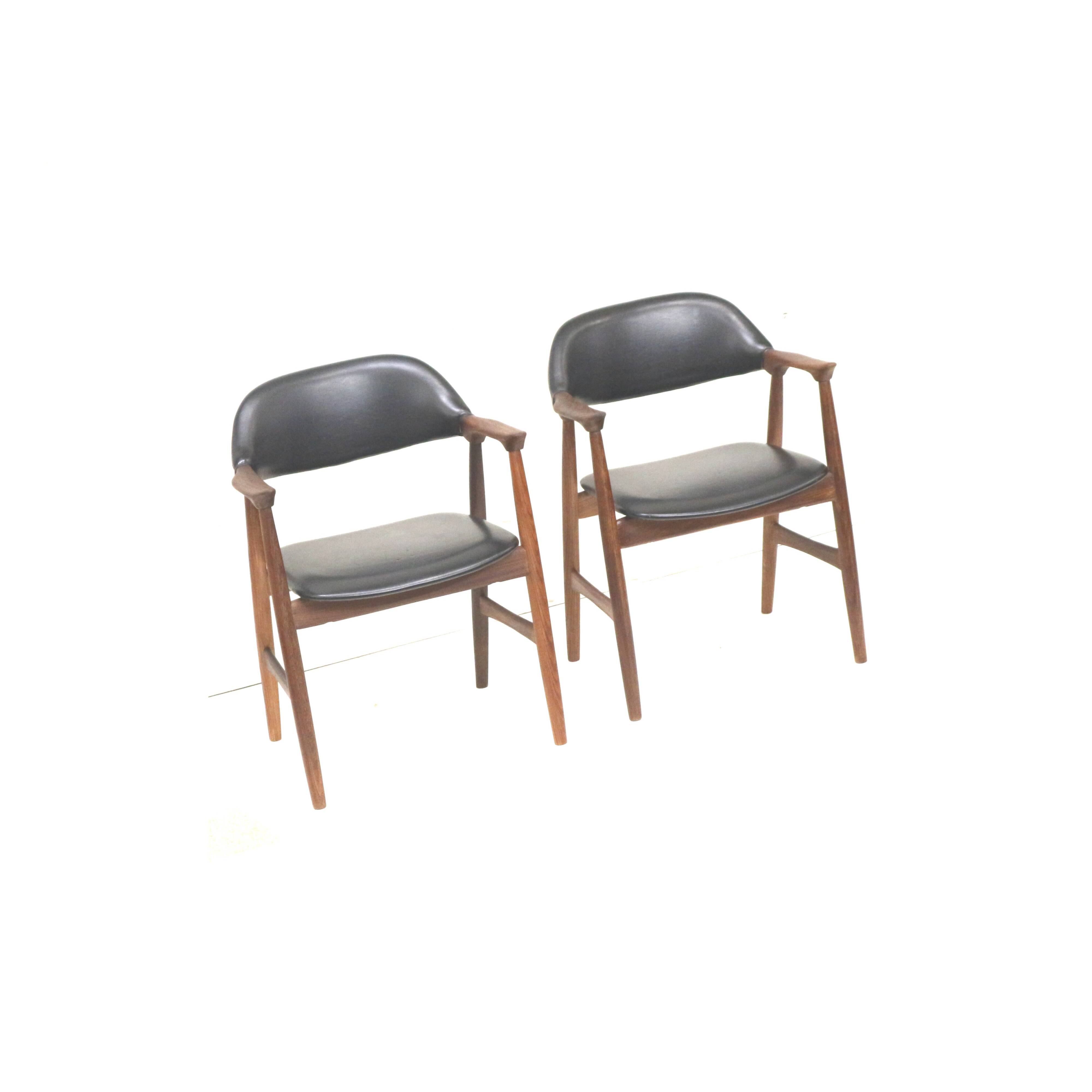 Set of 2 Mahjongg cow horn chairs