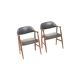 Set of 2 Mahjongg cow horn chairs