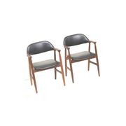 Lot de 2 chaises Mahjongg en corne de vache