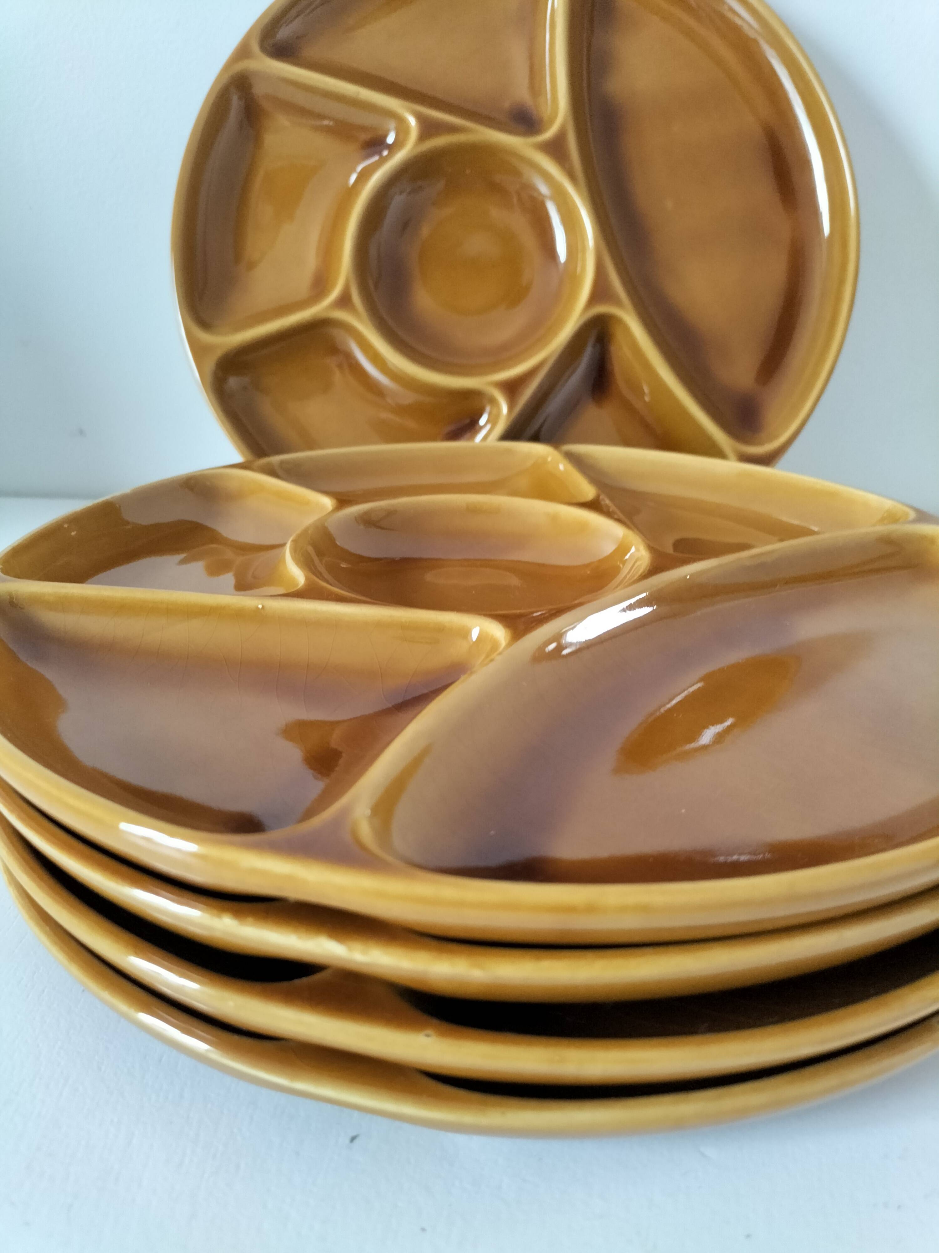 Gien France Compartment Plates