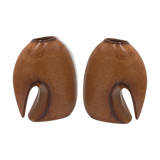 Italian design ceramic vases duo