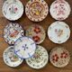 Mismatched antique plates