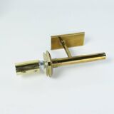 Vintage brass and glass wall lights, 1960s Doria Leuchten