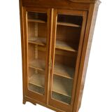Art-Deco walnut bookcase