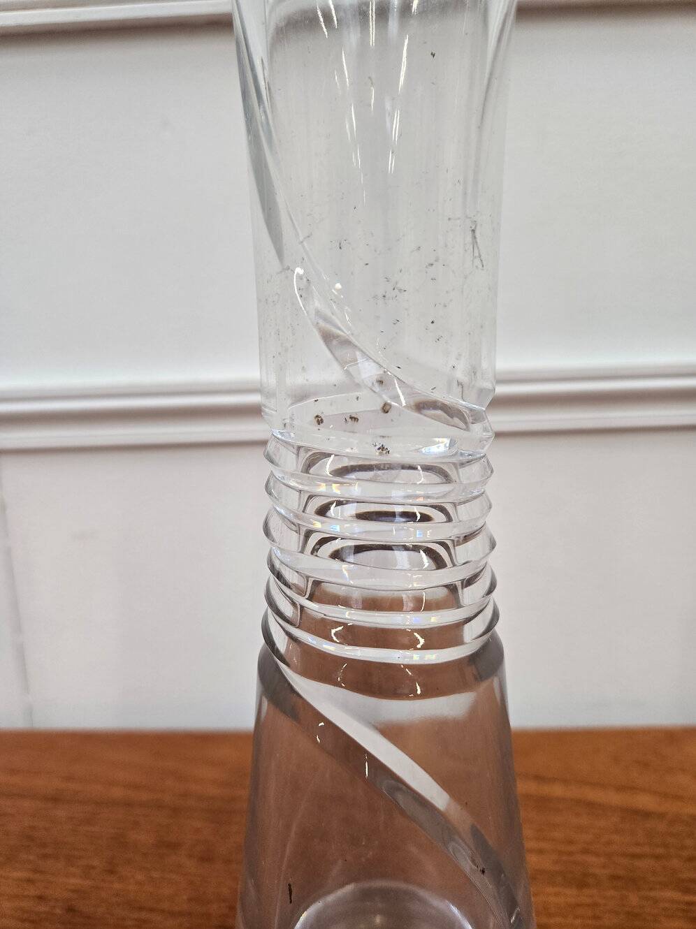 Vase ancien en verre vintage