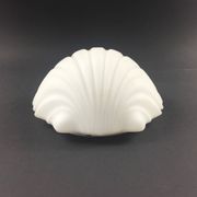 Set of 4 Shell-Shaped Opaline Glass Wall Lamps from Limburg, Germany, 1970s