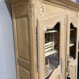 Louis XV bookcase in raw wood