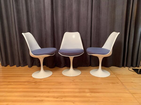 Set of three Tulip chairs, Rudi Bonzanini, Italy, 1970s