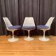 Set of three Tulip chairs, Rudi Bonzanini, Italy, 1970s