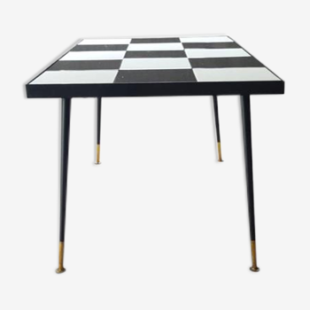 Vintage checkered coffee table