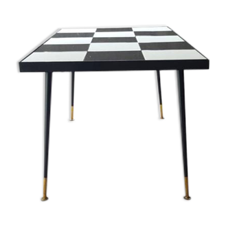 Vintage checkered coffee table