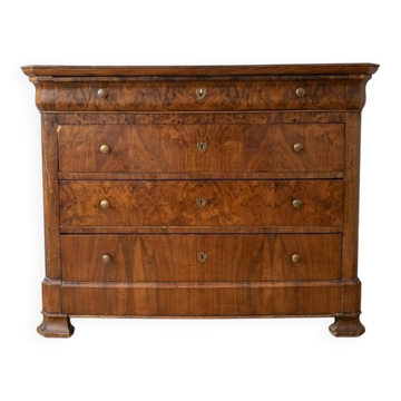 Antique solid wood chest of drawers